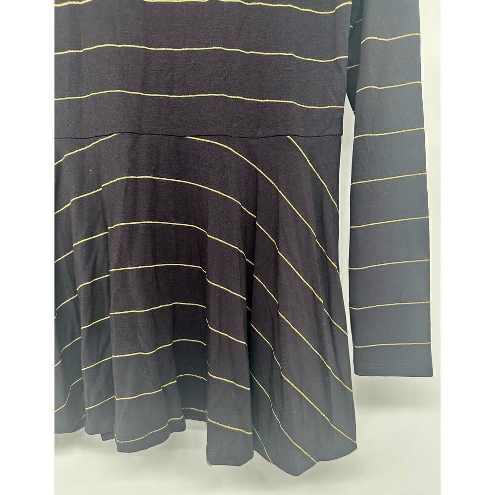 Matilda Jane Wonderment Enjoy the Party Long Sleeve Size M black gold - Picture 4 of 7